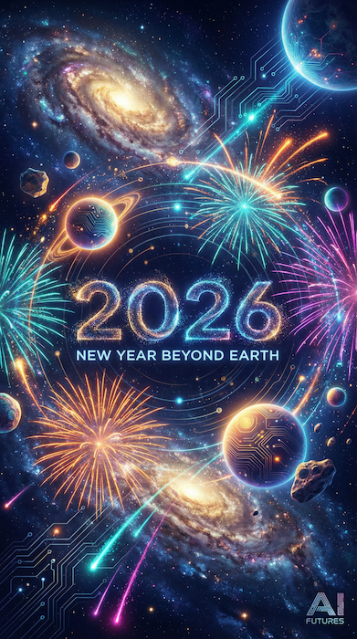 ソーシャルメディアの新年ポスター