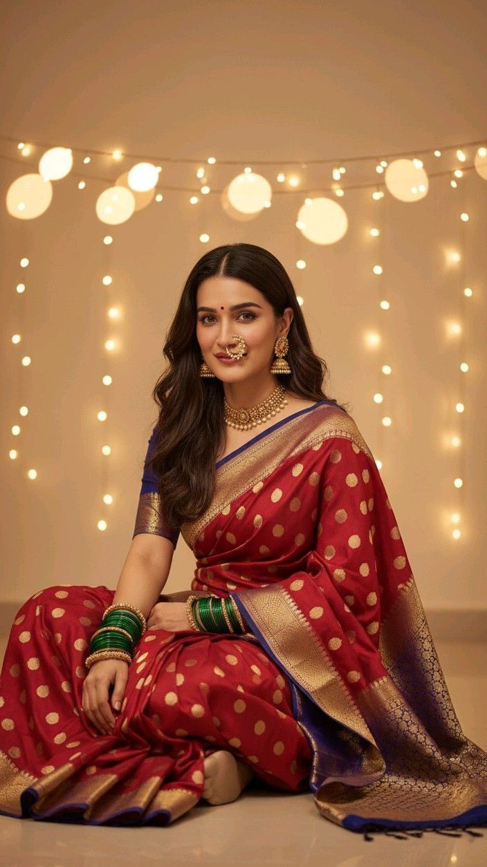 Classic Bollywood Red Carpet Look