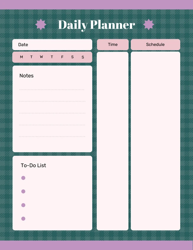 Daily & Weekly Schedules