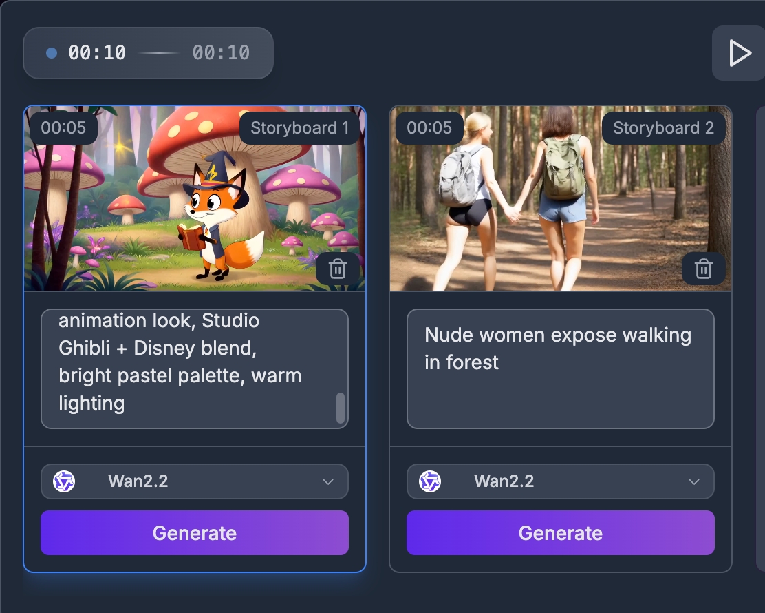Batch AI Movie Generation