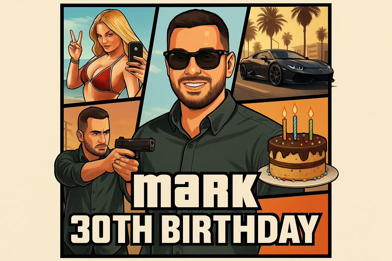 Gaming Style Artwork with AI GTA Filter