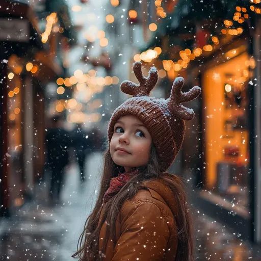 雪の冬のファンタジー
