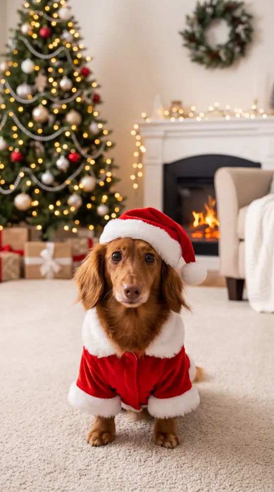 Dynamic Cats in Christmas Costumes