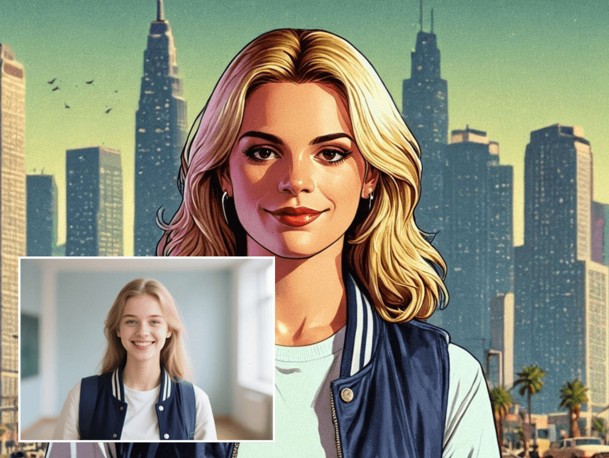 Gaming-Inspired Artwork with AI GTA Filter