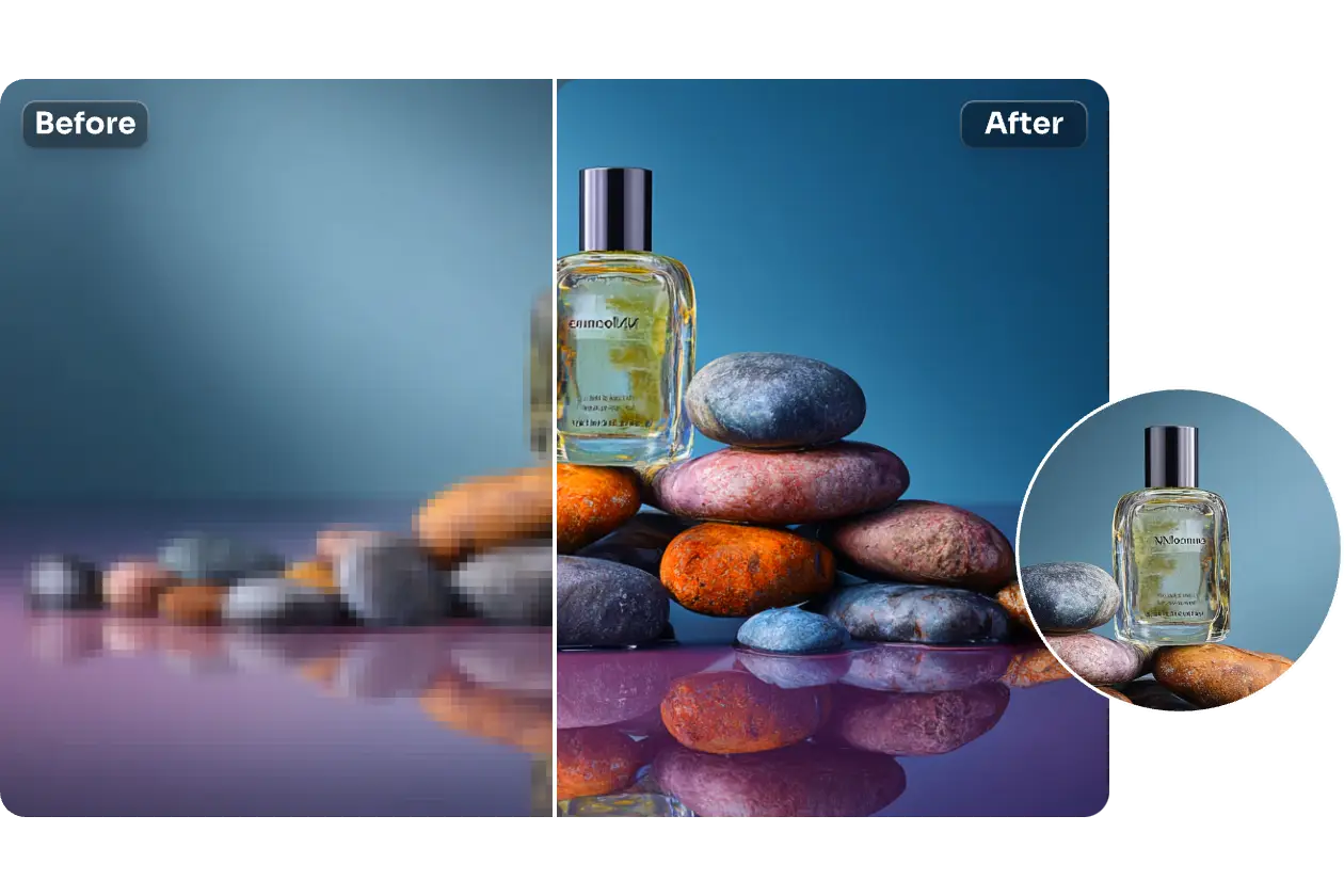 Natural Face Improvement with Unblur Image