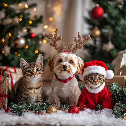 ペットのクリスマスポートレート