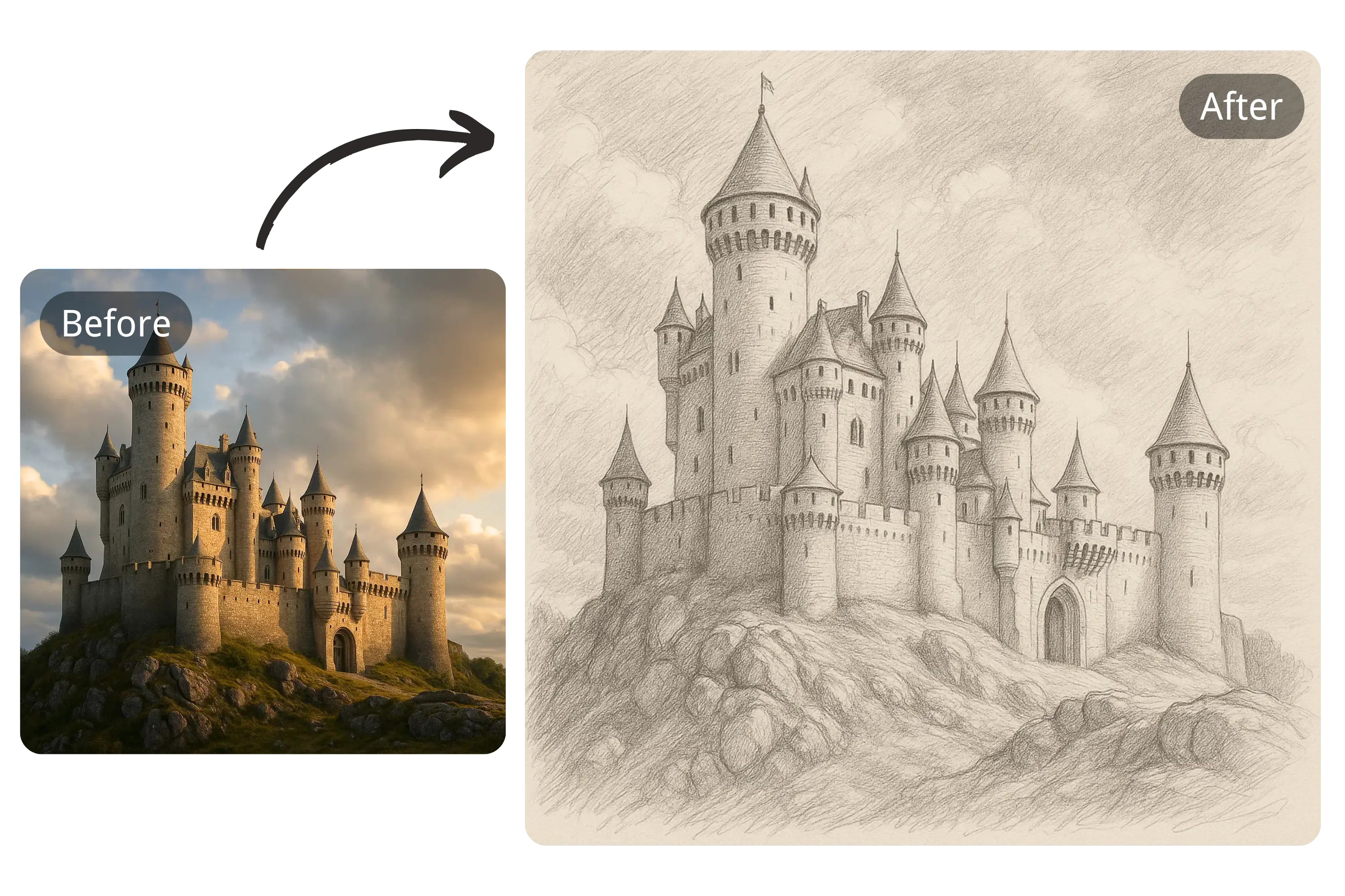 From Photo to Sketch to Video